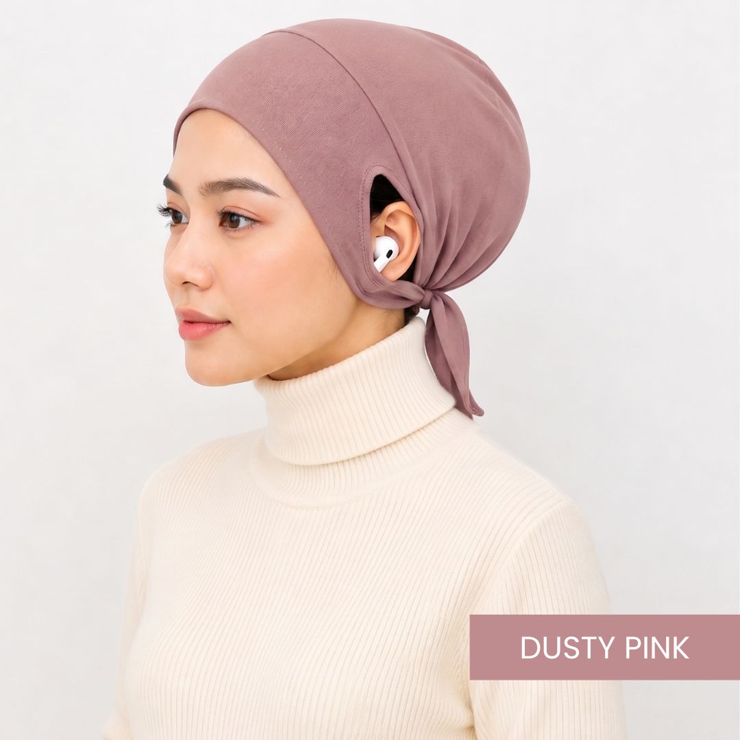 INNER PRO EARFIT MUSLIMAH - DUSTY PINK_0