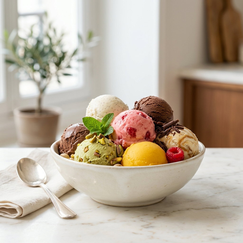 Glace tous parfums 