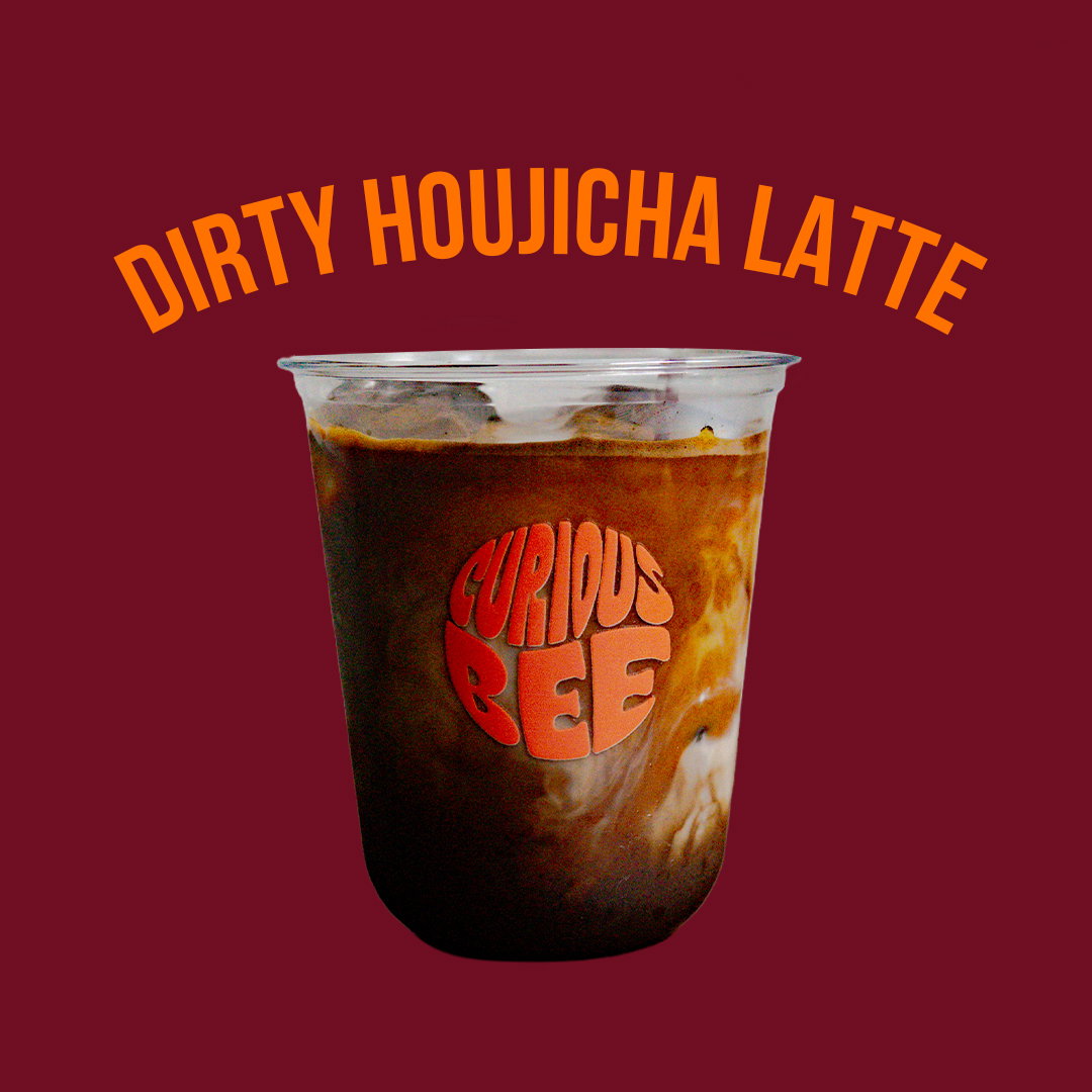 Dirty Houjicha Latte
