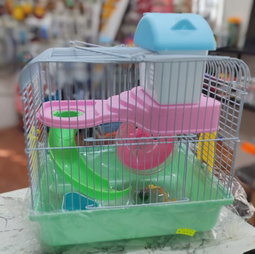 JAULA P/HAMSTER CRICCETA VERDE 27*21*33CM