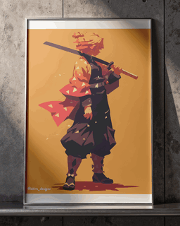 Zenitsu Wall Poster