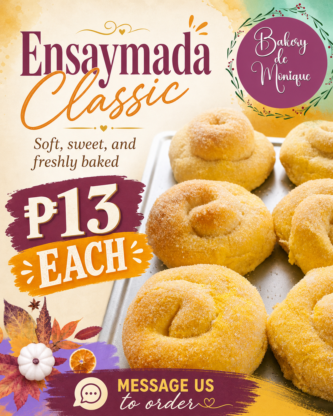 🧁 Ensaymada Classic – ₱13_0