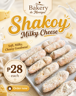 🥖 Shakoy Milky Cheese – ₱28