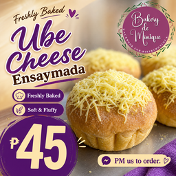 💜 Ube Cheese Ensaymada – ₱45
