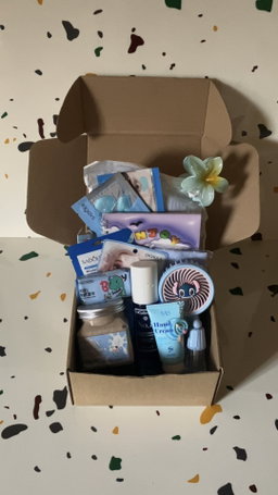 Box cadeau bleue 