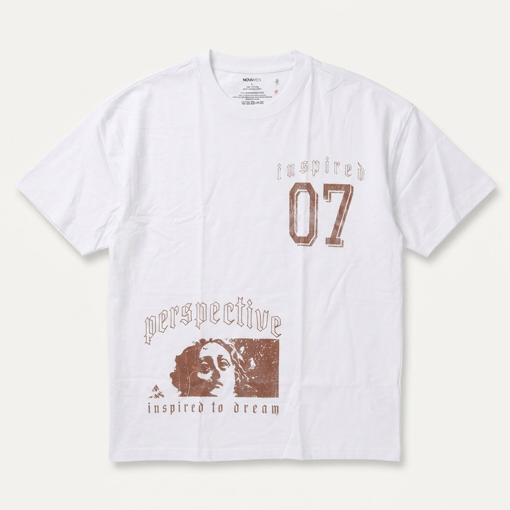 Inspired Oversized Short Sleeve Tee - White 1ZW904