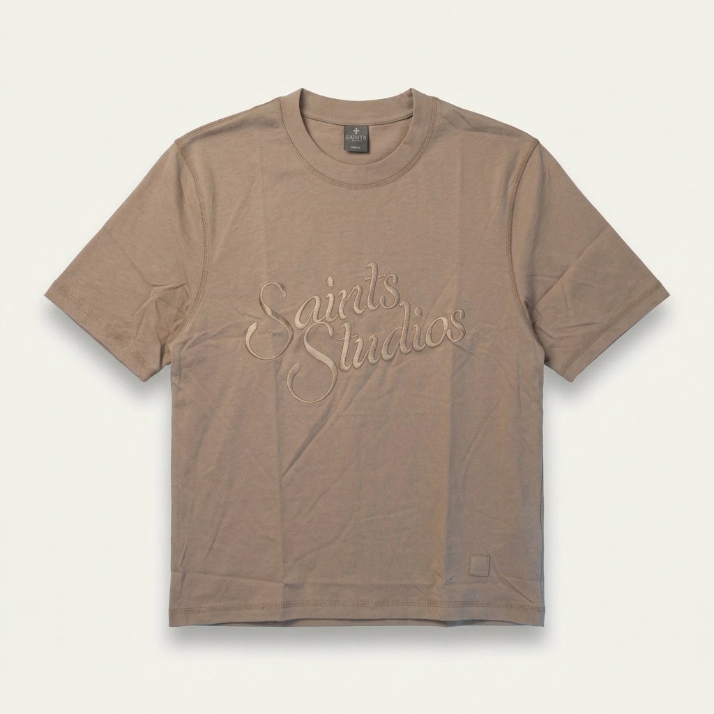 Saint Studios Knit Crew Tee - Taupe 1ZW906_0