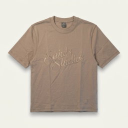 Saint Studios Knit Crew Tee - Taupe 1ZW906