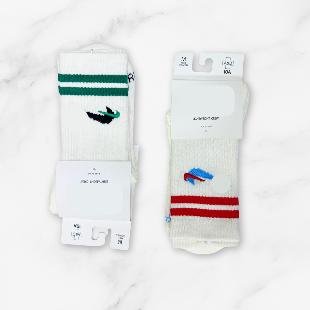 [10205] - 2 Pairs Unisex’s High-Cut Cotton Socks – Versatile, Breathable & Odor-Resistant _5