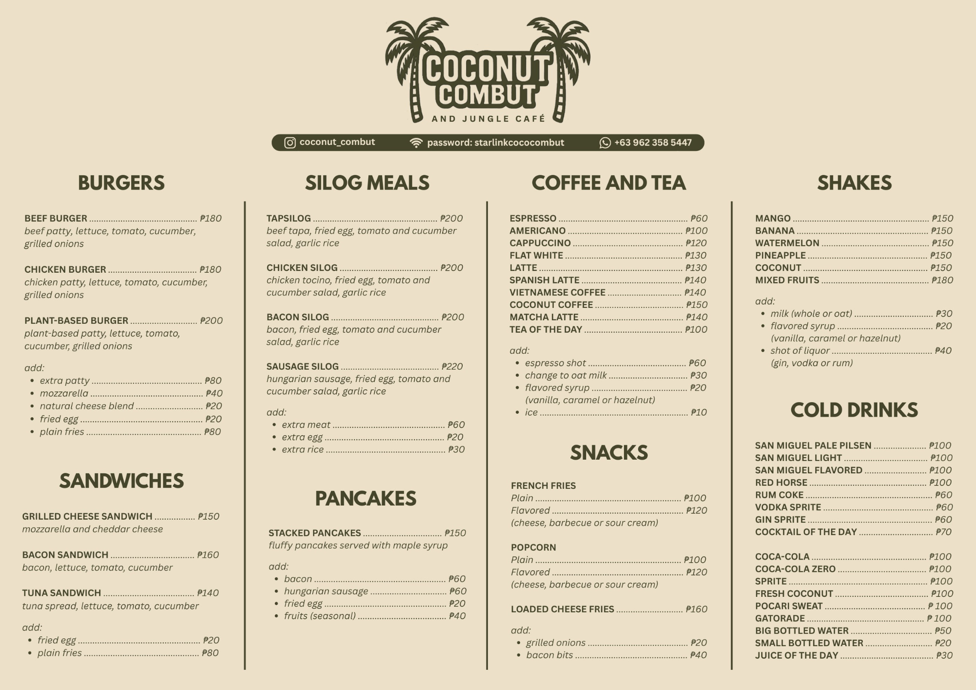 JUNGLE CAFÉ MENU_0
