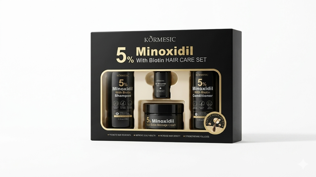 Kormesic 5% Minoxidil with Biotin Hair Care Set