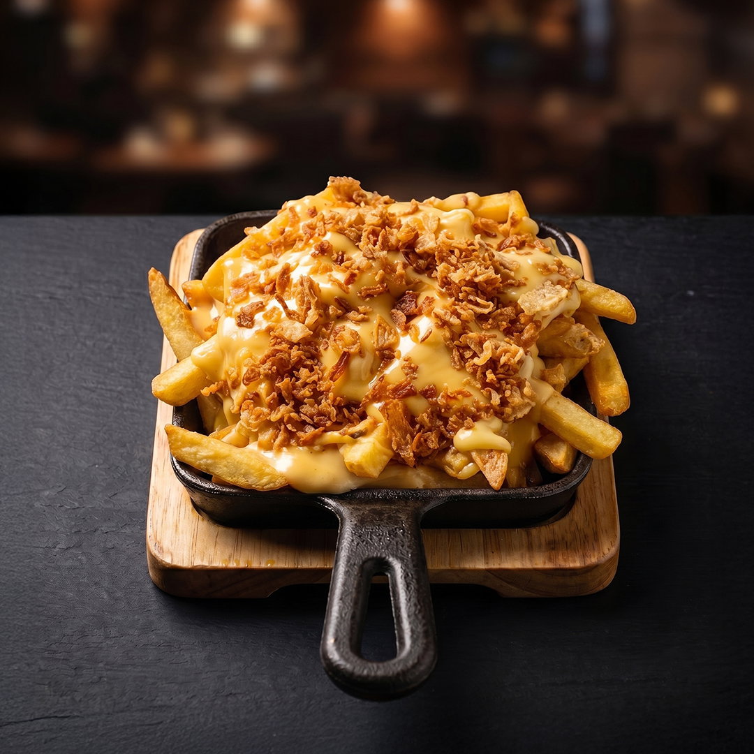 Onion & cheese fries