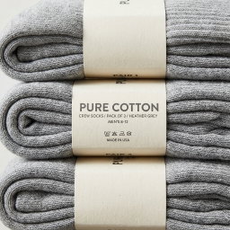 Cotton Crew Socks (3-pack)