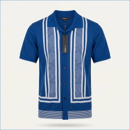 Casa Stripe Button Up - Blue 