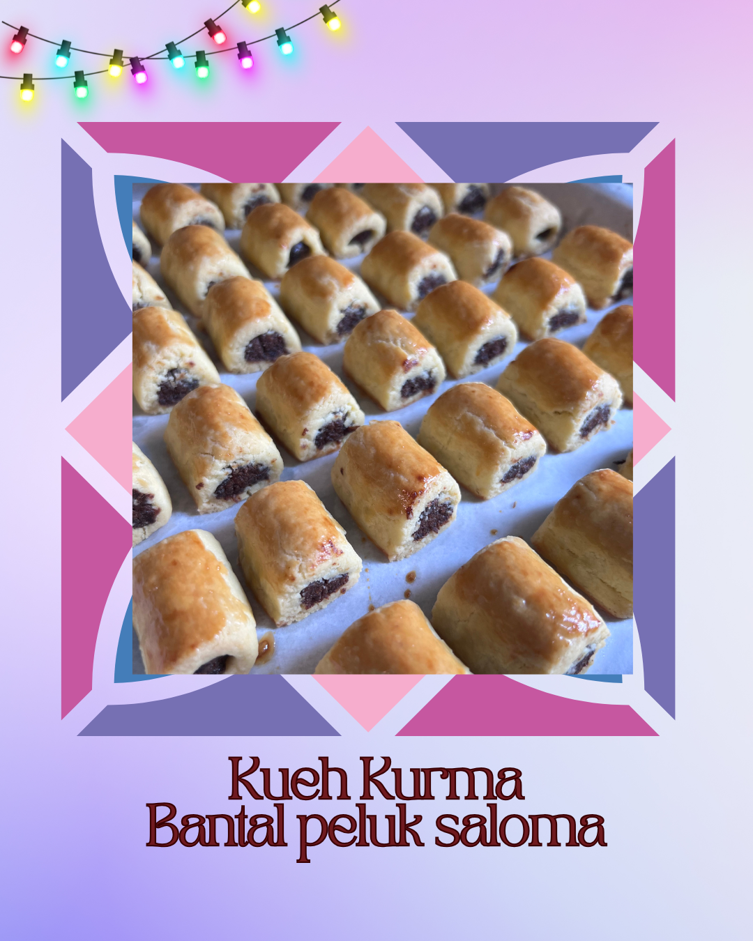 Kuih Kurma aka Bantal peluk saloma 