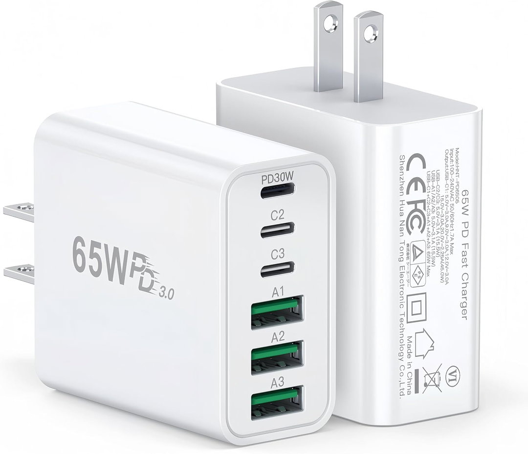 65W USB C Wall Charger Block