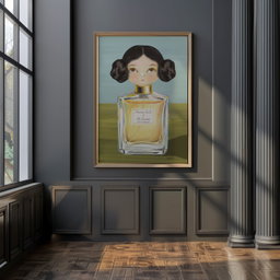 PRINCESS LULU A3 PRINT ON CANVAS - SIGNED