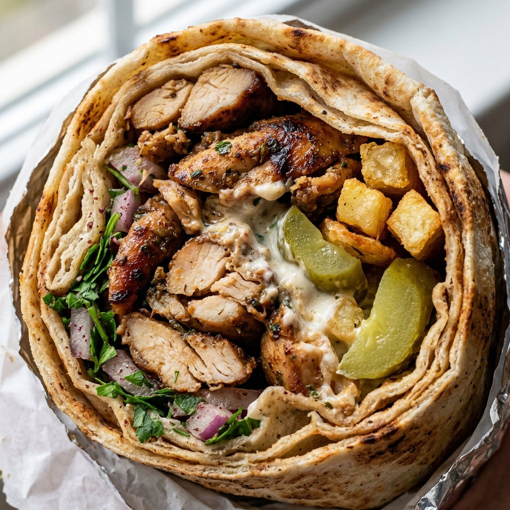 Syrian-Style Shawarma Sandwich
