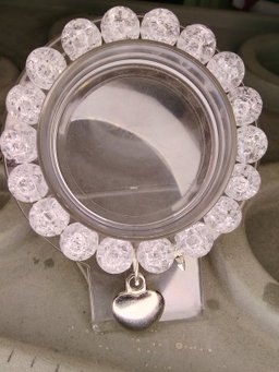 White Heart Bracelet 