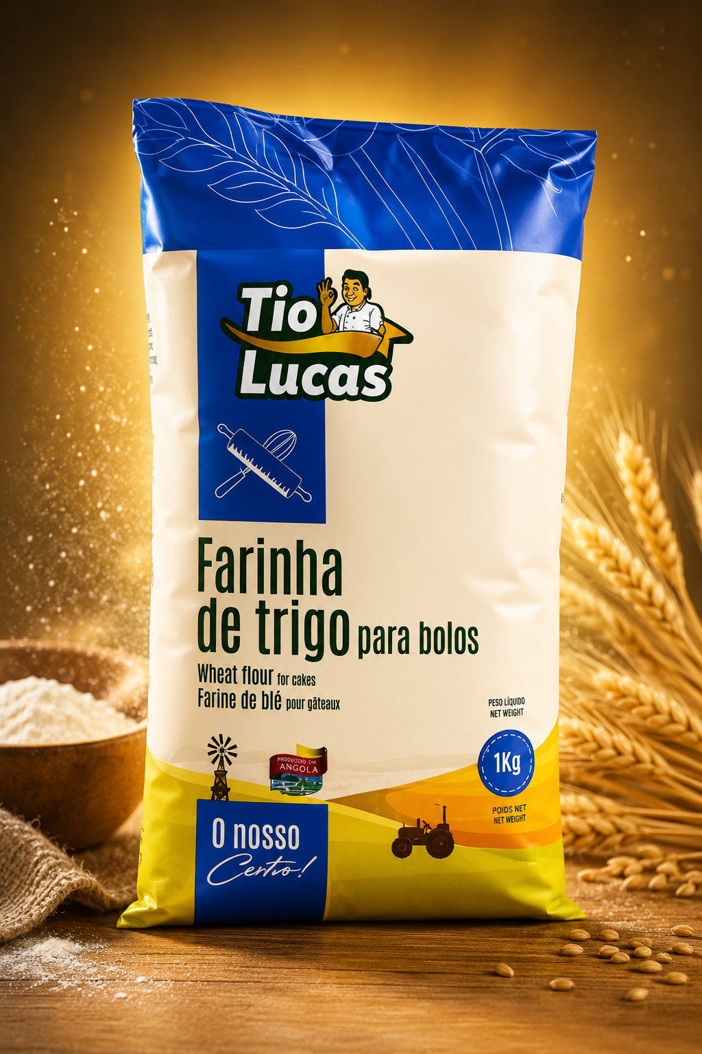 Farinha Tio Lucas para bolos 1kg