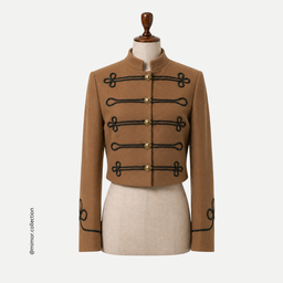 Chaqueta Comtesse, Camel / Negro