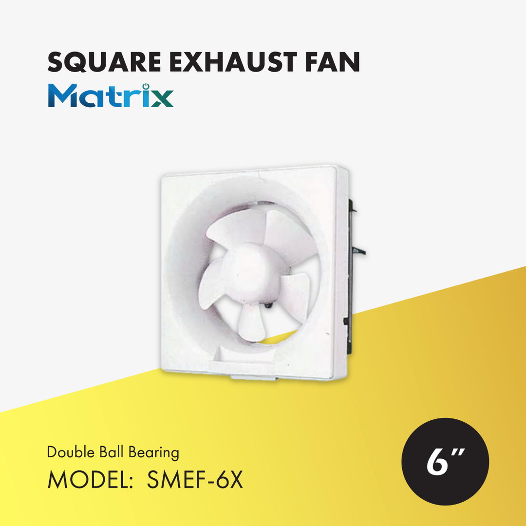 MATRIX 6" SQUARE EXHAUST FAN (SMEF-6X)