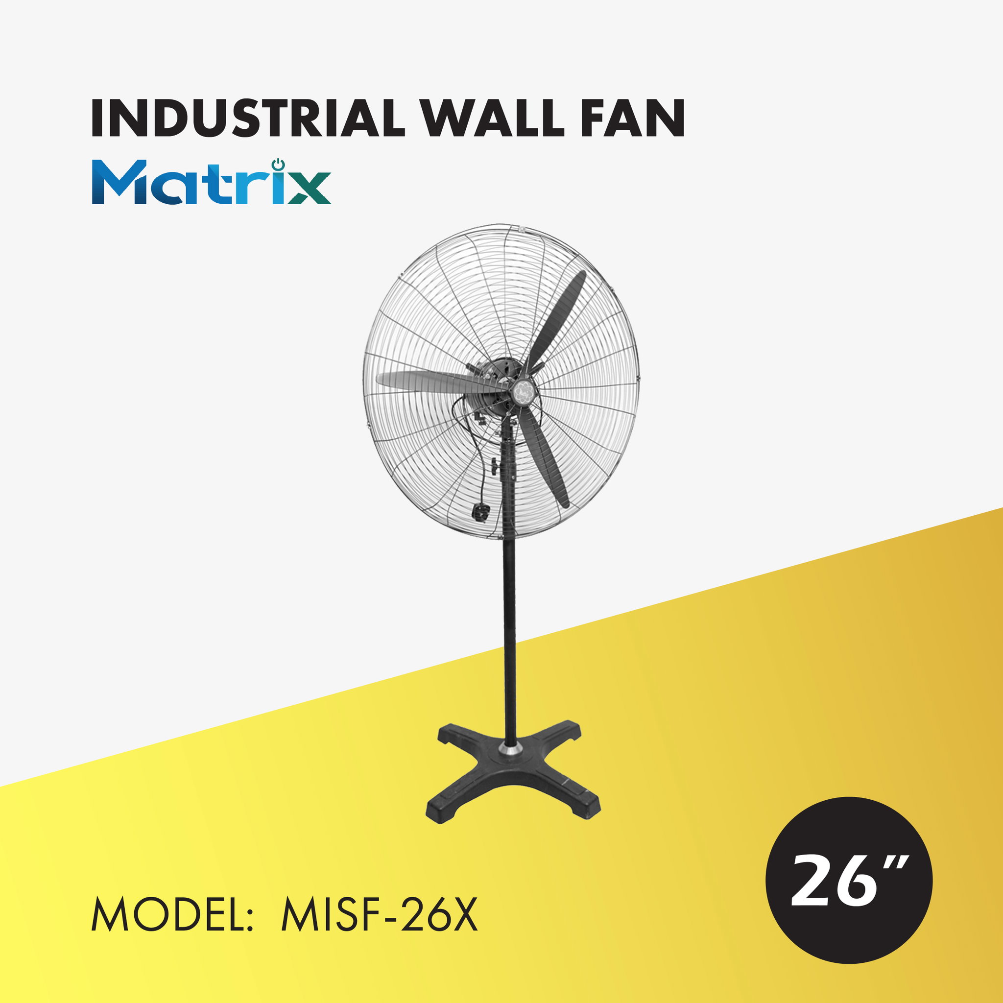 MATRIX INDUSTRIAL STAND FAN 26" (MISF-26X)_0