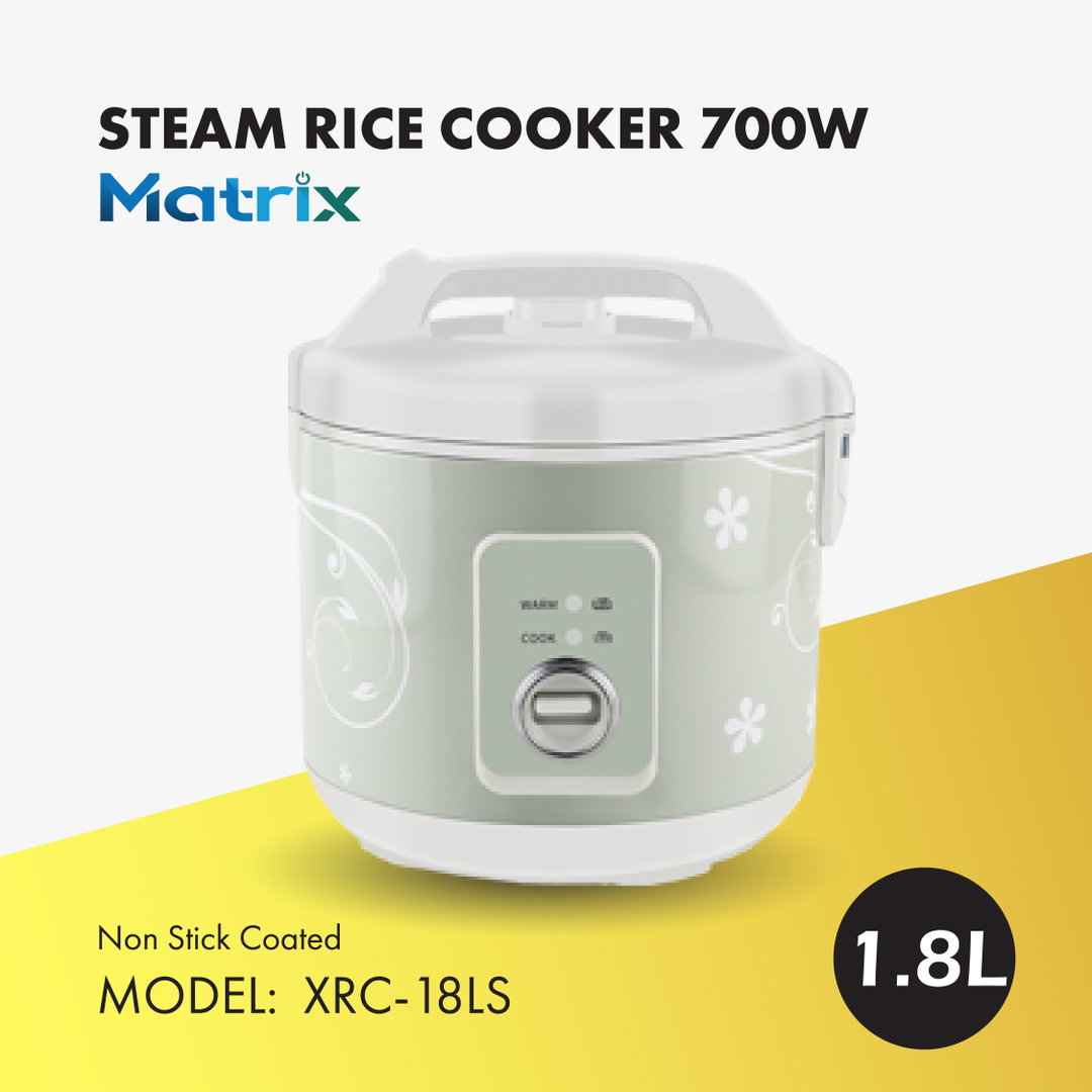 MATRIX STEAM RICE COOKER 1.8L (XRC-18LS)