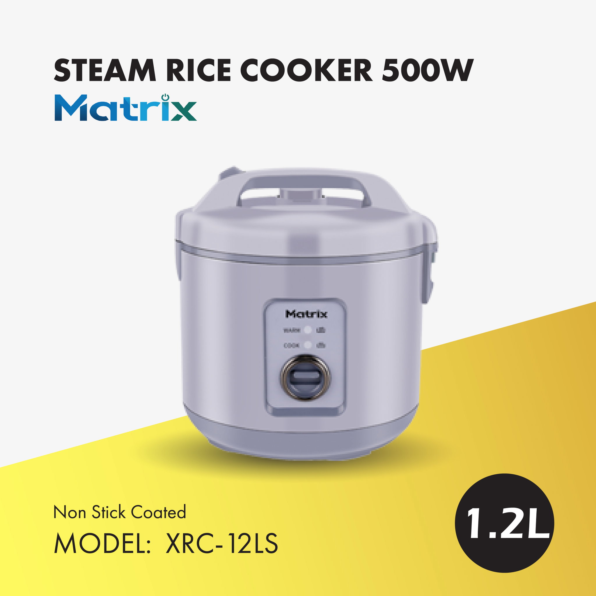 MATRIX STEAM RICE COOKER 1.2L (XRC-12LS)_0