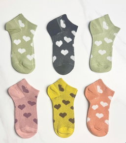 [10248] 5 Pairs Women’s Low-Cut Ankle Cotton Socks – Versatile, Breathable & Odor-Resistant (10248)
