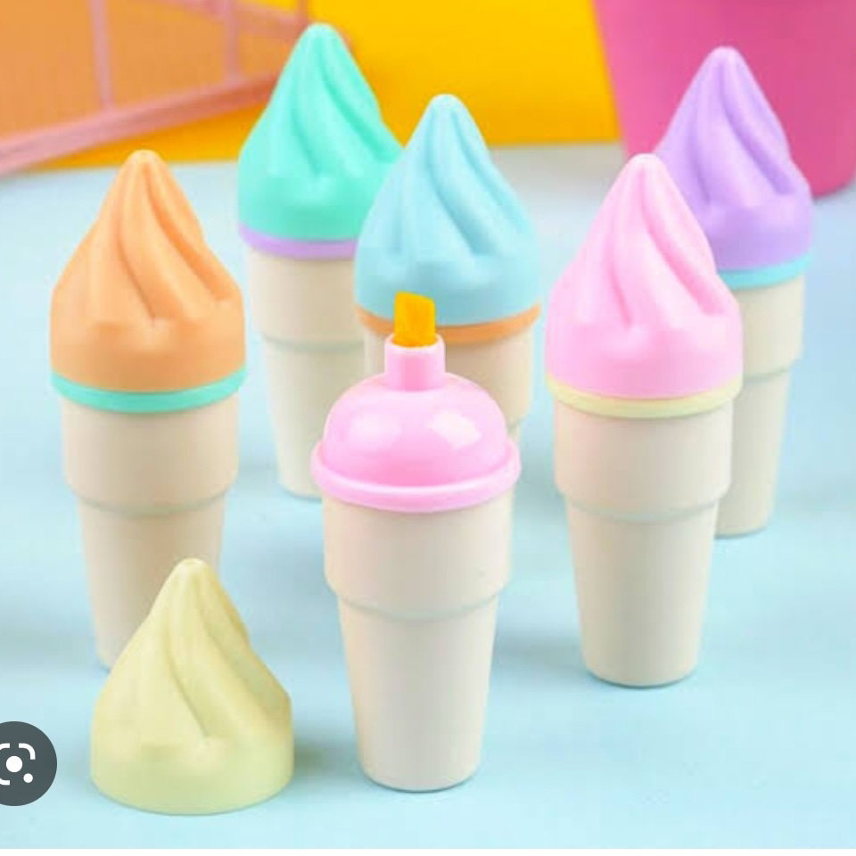 Ice Cream Cone Highlighters
