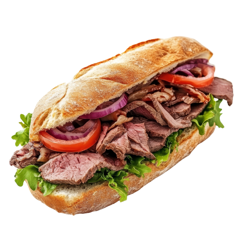 Double Cheese Roasted Beef Sub