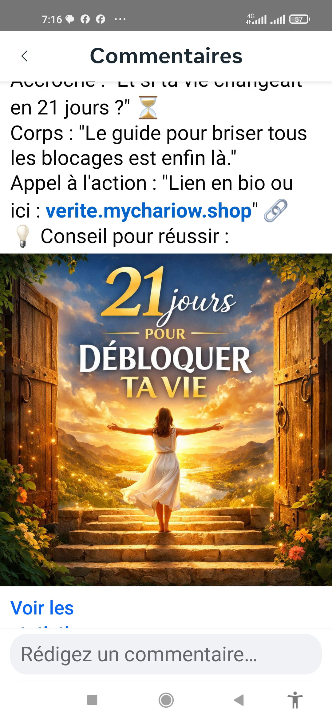 21 jours pour débloquer ta vie