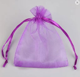 Bolsa de Organza-Paquete de 10 unidades.