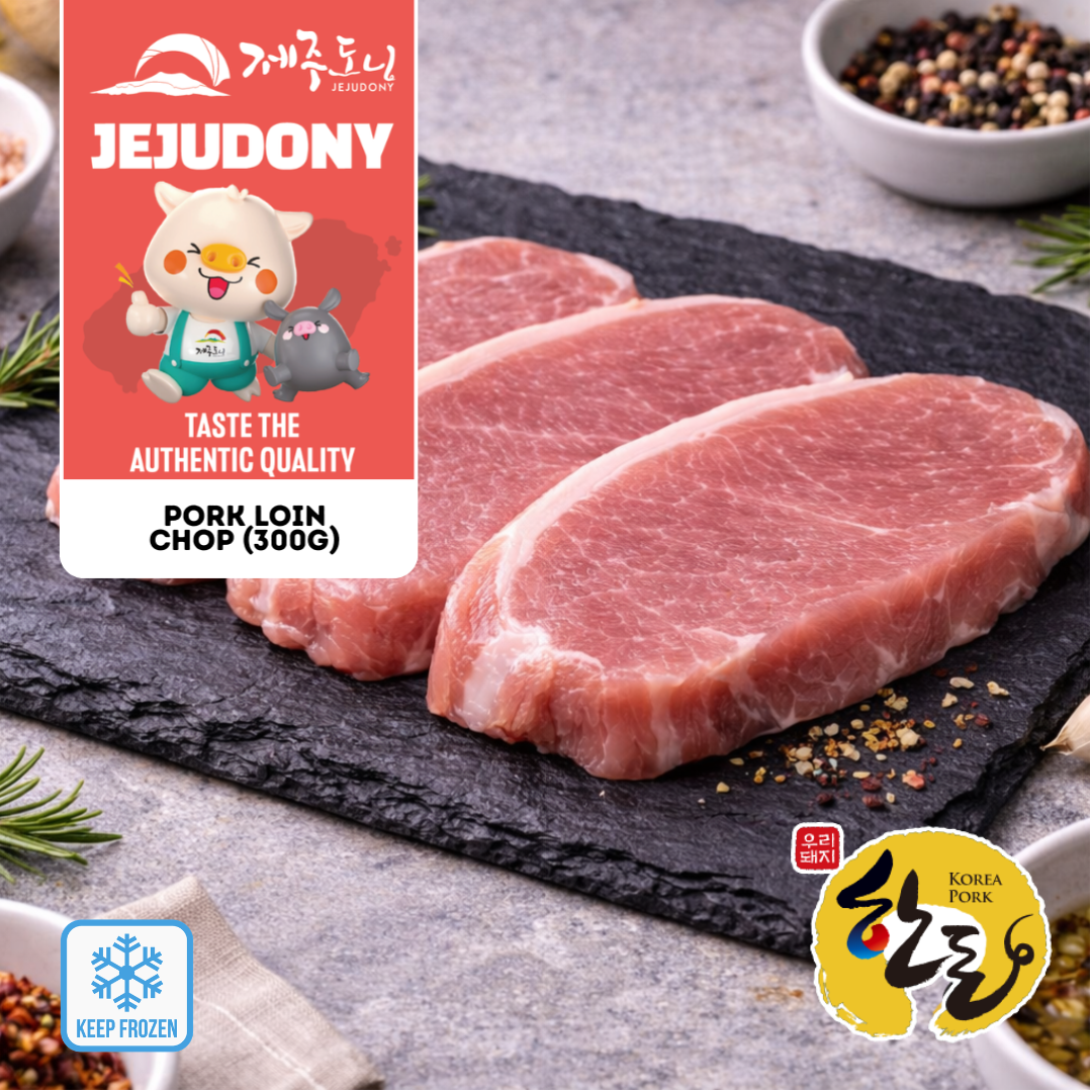 JEJUDONY Jeju Premium Pork Loin Chop Frozen 300g_0