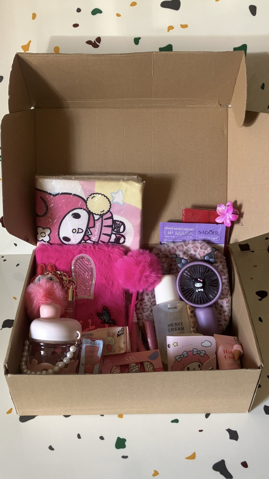Box cadeau rose pretty girl 
