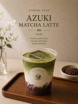 Azuki Matcha Latte 