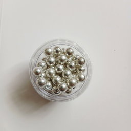 7mm Silver Sugar Pearls