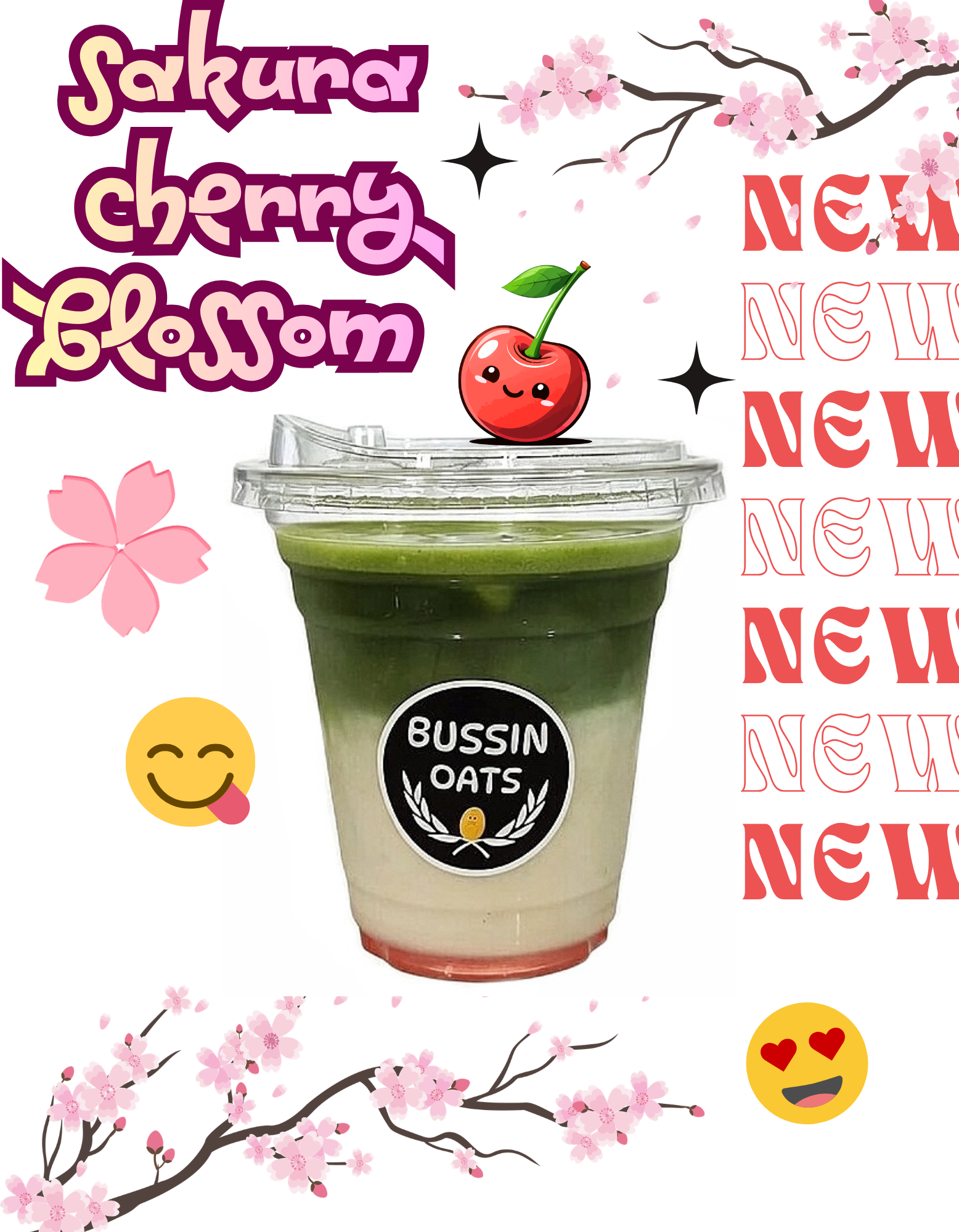 🌸🍒 Cherry BlossoMatcha 💚 