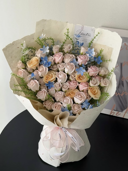 Milk Tea Garden Soap Flower Bouquet 