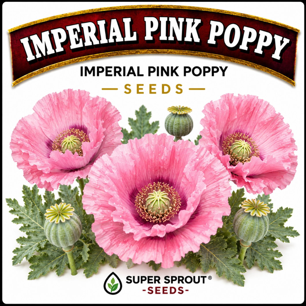 🌸IMPERIAL PINK POPPY🌸 x 100+ seeds