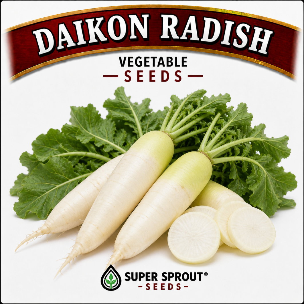 🌱DAIKON RADISH🌱 x 50+ seeds
