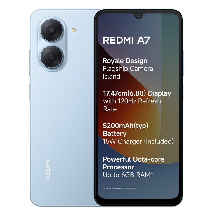 Redmi A7 4G  - 64 Go - 4 Go RAM - Nouveauté 