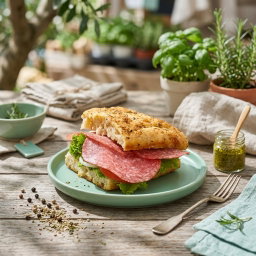 Focaccia Salami Italiano