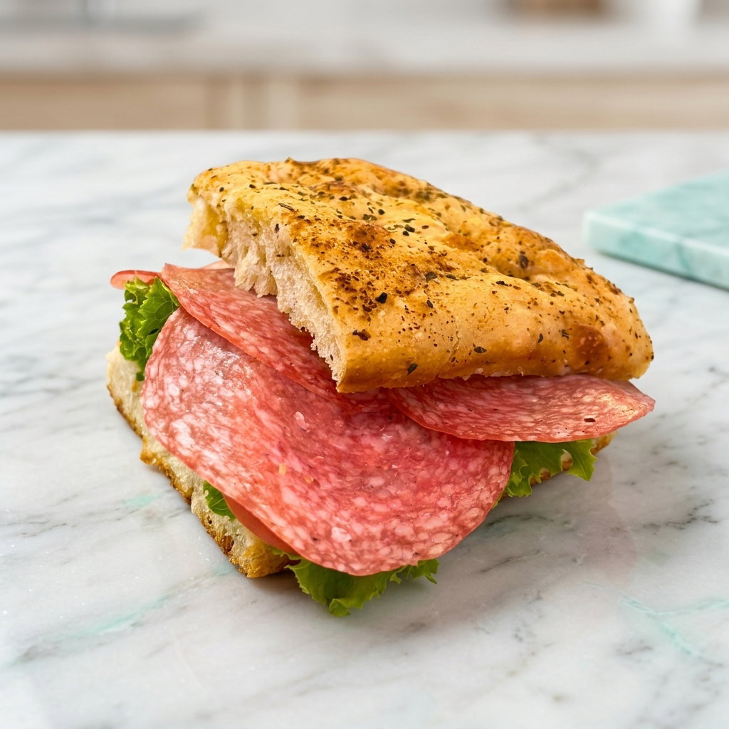 Focaccia Salami Italiano