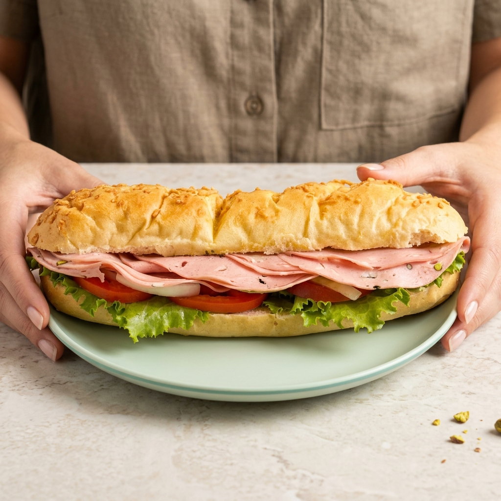 Submarino Mortadela con Pistache