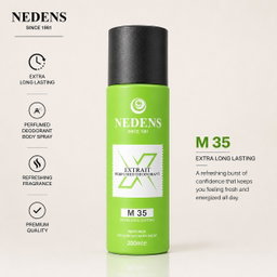 NEDENS EXTRAIT PERFUME DEODORANT BODY SPRAY 