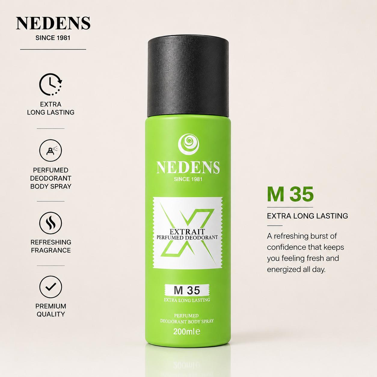 NEDENS EXTRAIT PERFUME DEODORANT BODY SPRAY _1