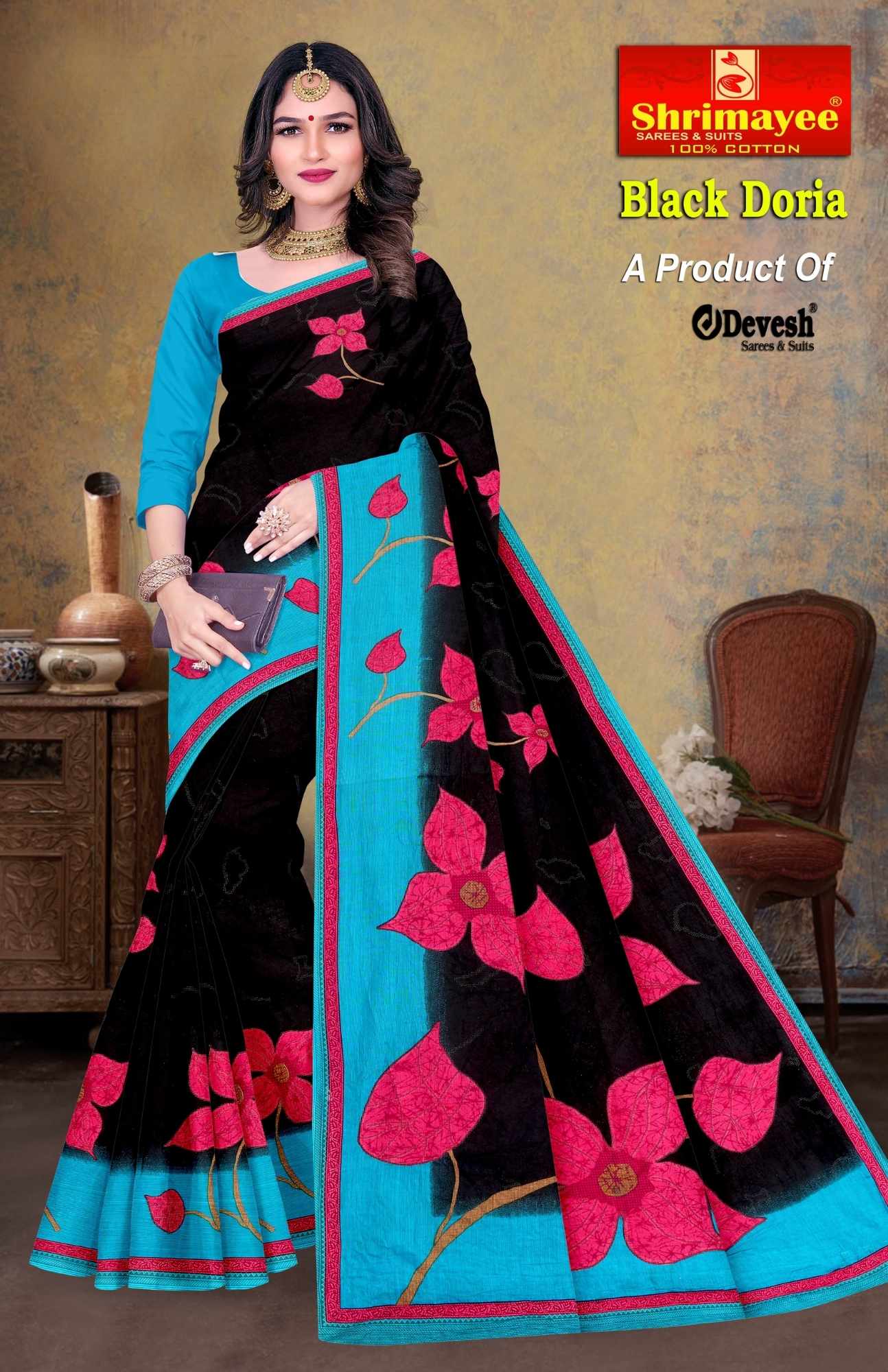 Black doriya  (pack of 10)_7