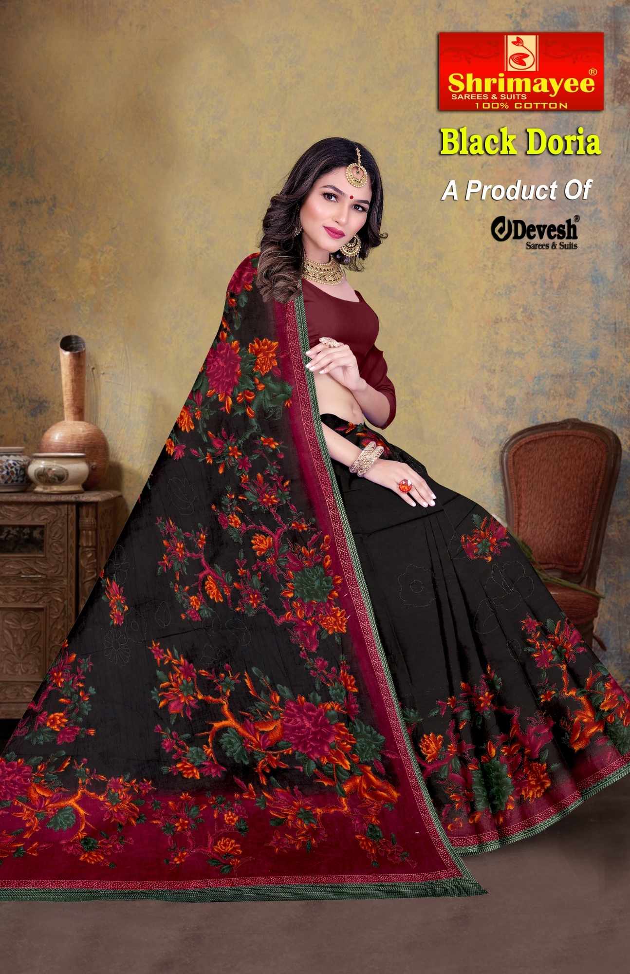 Black doriya  (pack of 10)_5